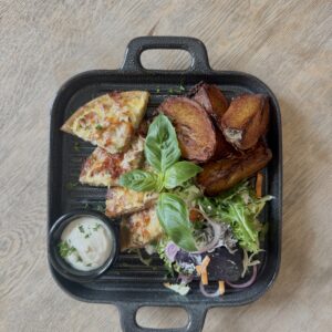 Quiche med grønnsaksfyll