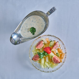 Melon- og fikensalat